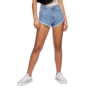 Topshop Kiri High Waisted High Leg Shorts